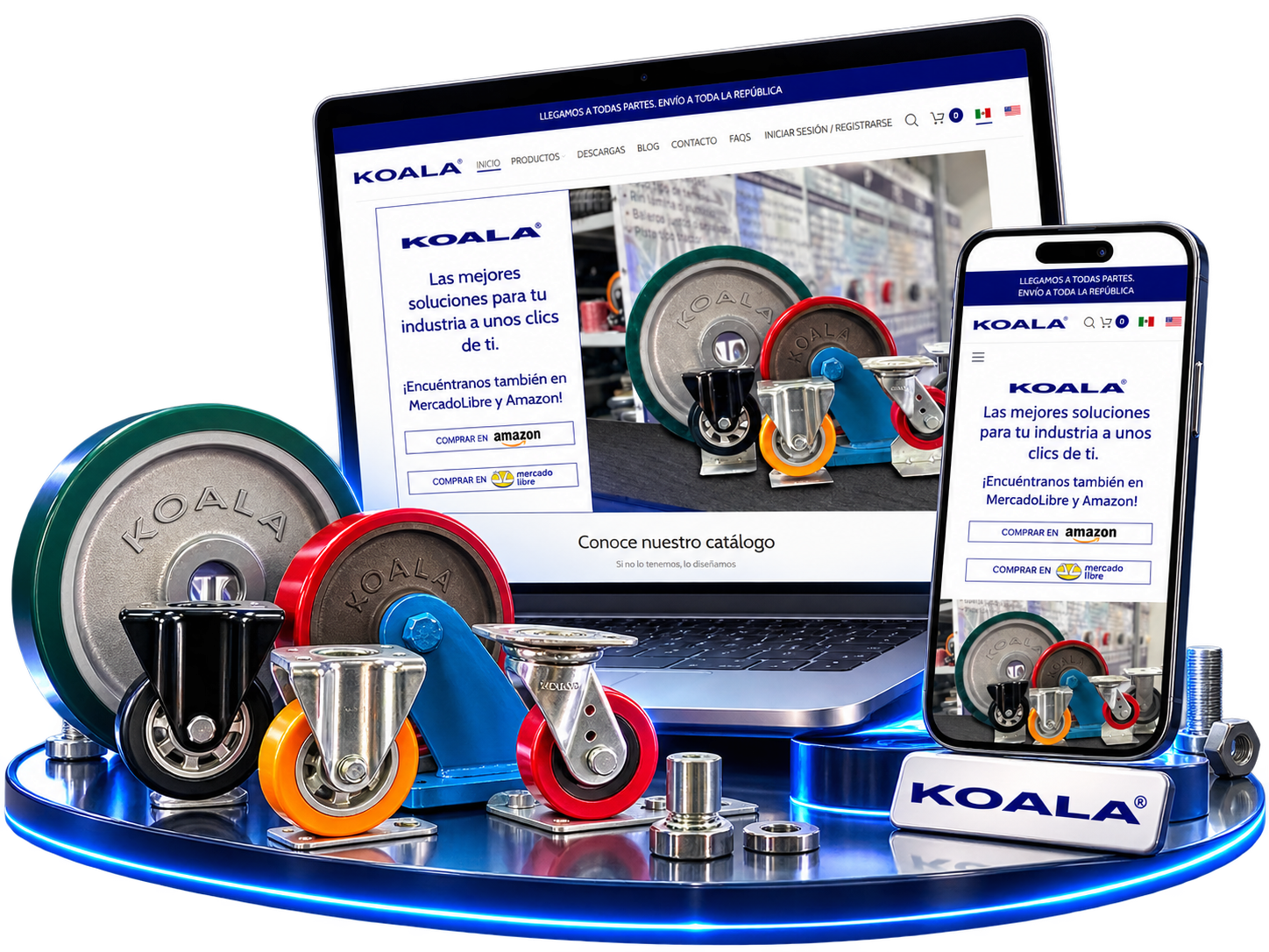 Ruedas y rodajas industriales Koala